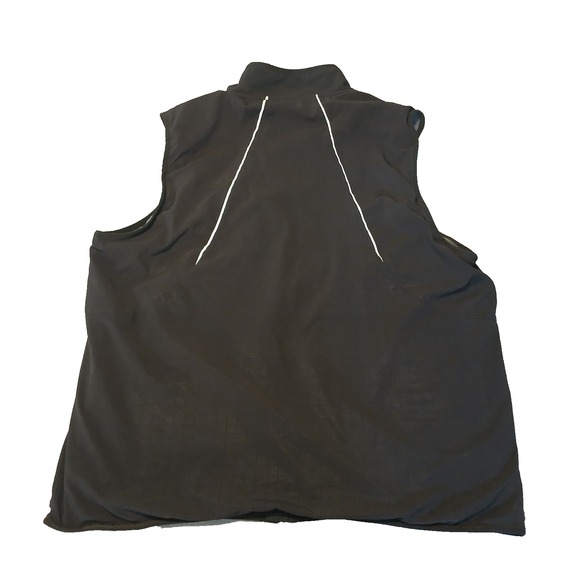 Chaps Men's Size 2XL Golf Sleeveless Full Zip Pockets Woven Vest Black - Picture 2 of 8